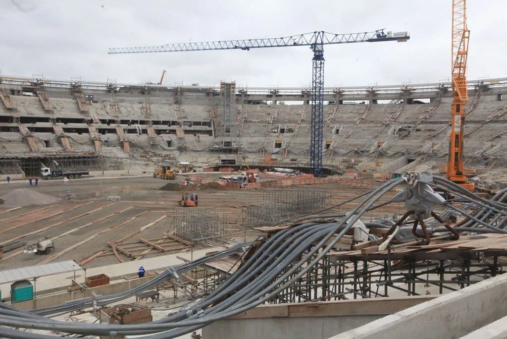 Obra de reforma do estádio